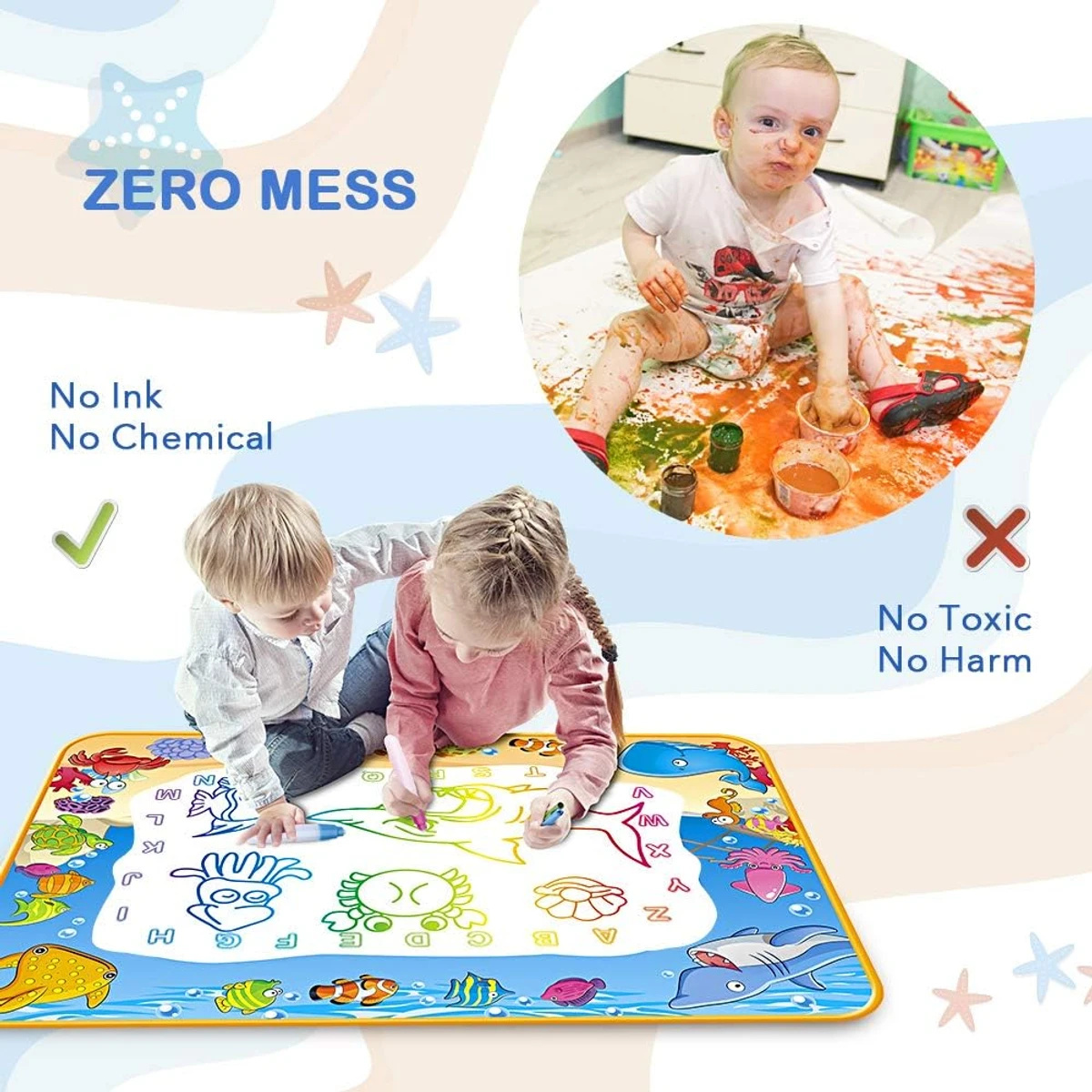 Aqua Magic water painting Doodle mat for Childrens Unlimited Painting
